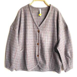 Japanese Brand "Lupilien" Alpaca Button Jacket Women - Loose Fit - One Size
